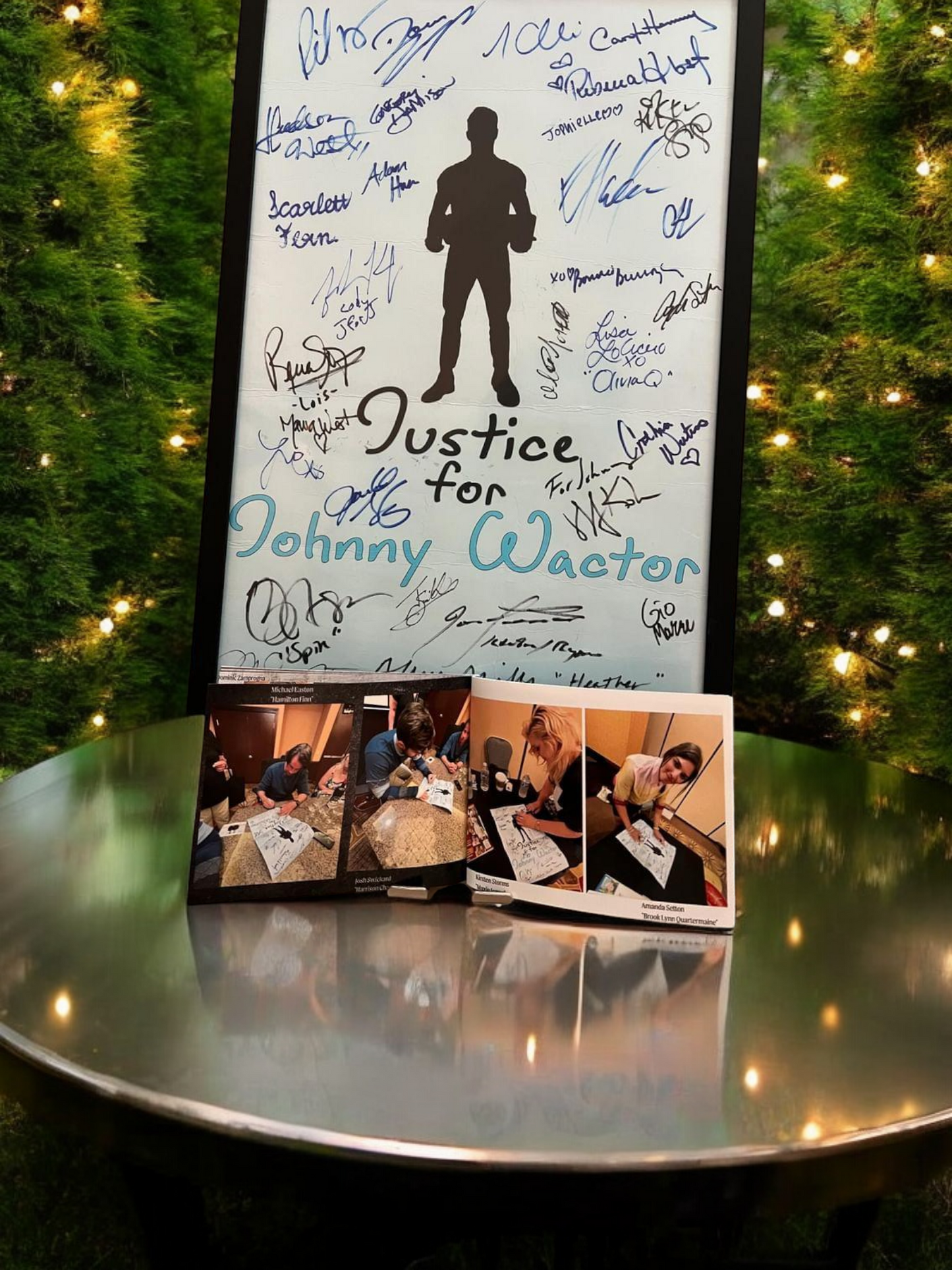 RARE GH Autographed Justice for Johnny Wactor Poster With Photobook