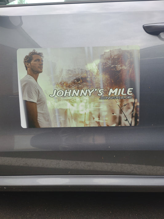 Johnny's Mile Car Door Magnet