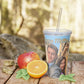 Plastic Tumbler with Straw