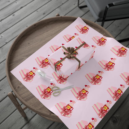 Gilmore Girls Luke's Pink and Red Wrapping Paper
