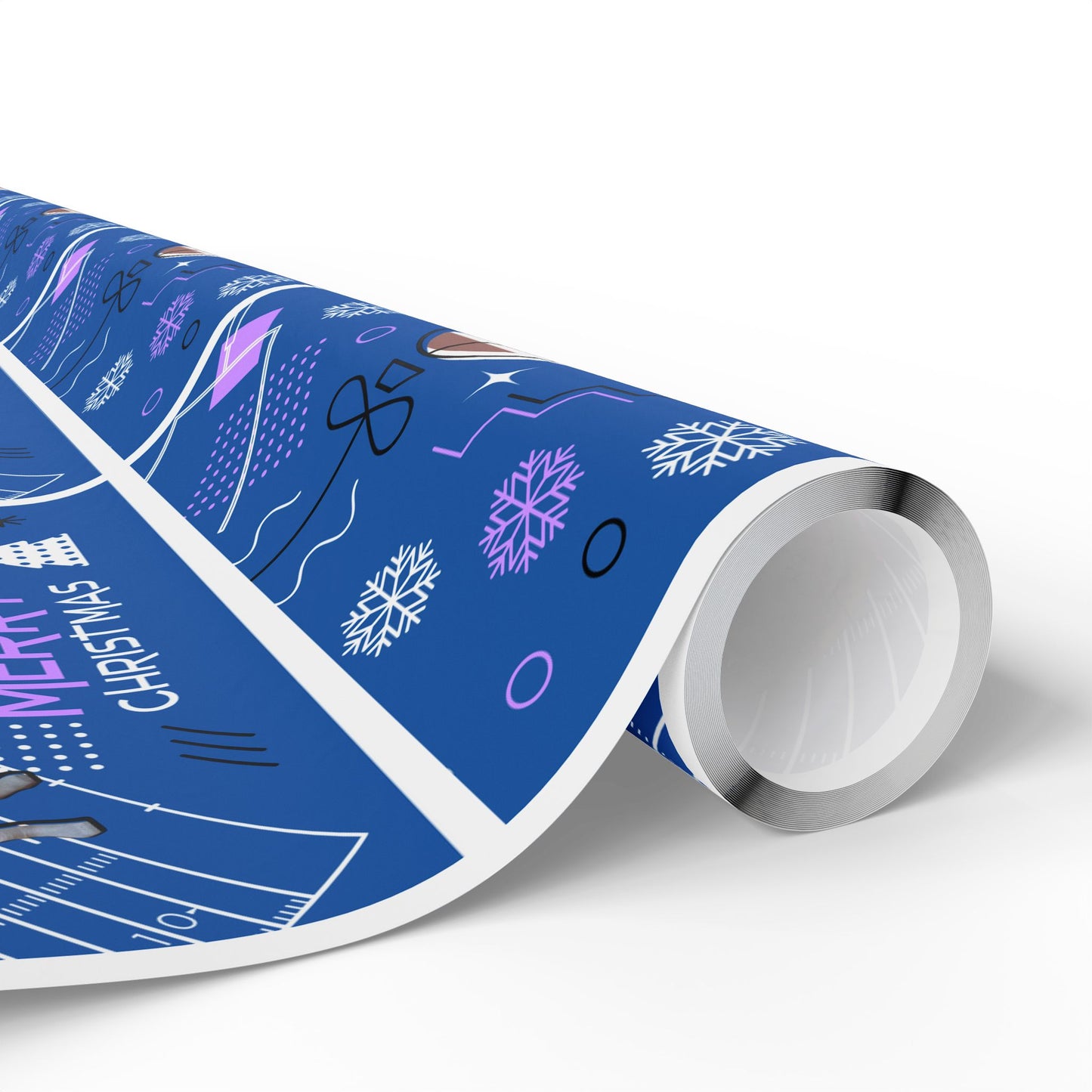 Matthew Christmas Football-Themed Wrapping Paper