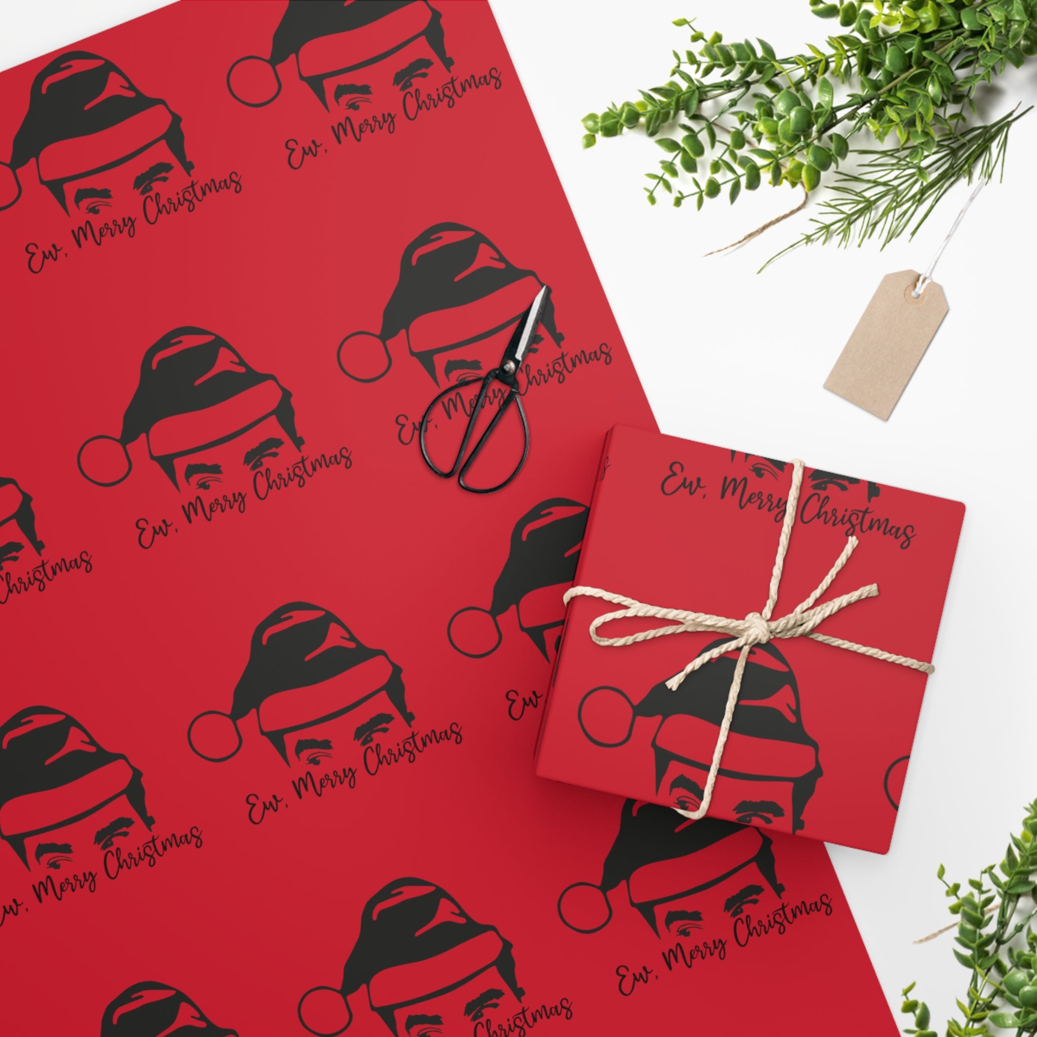 Schitt's Creek Red Ew, Merry Christmas Wrapping Paper