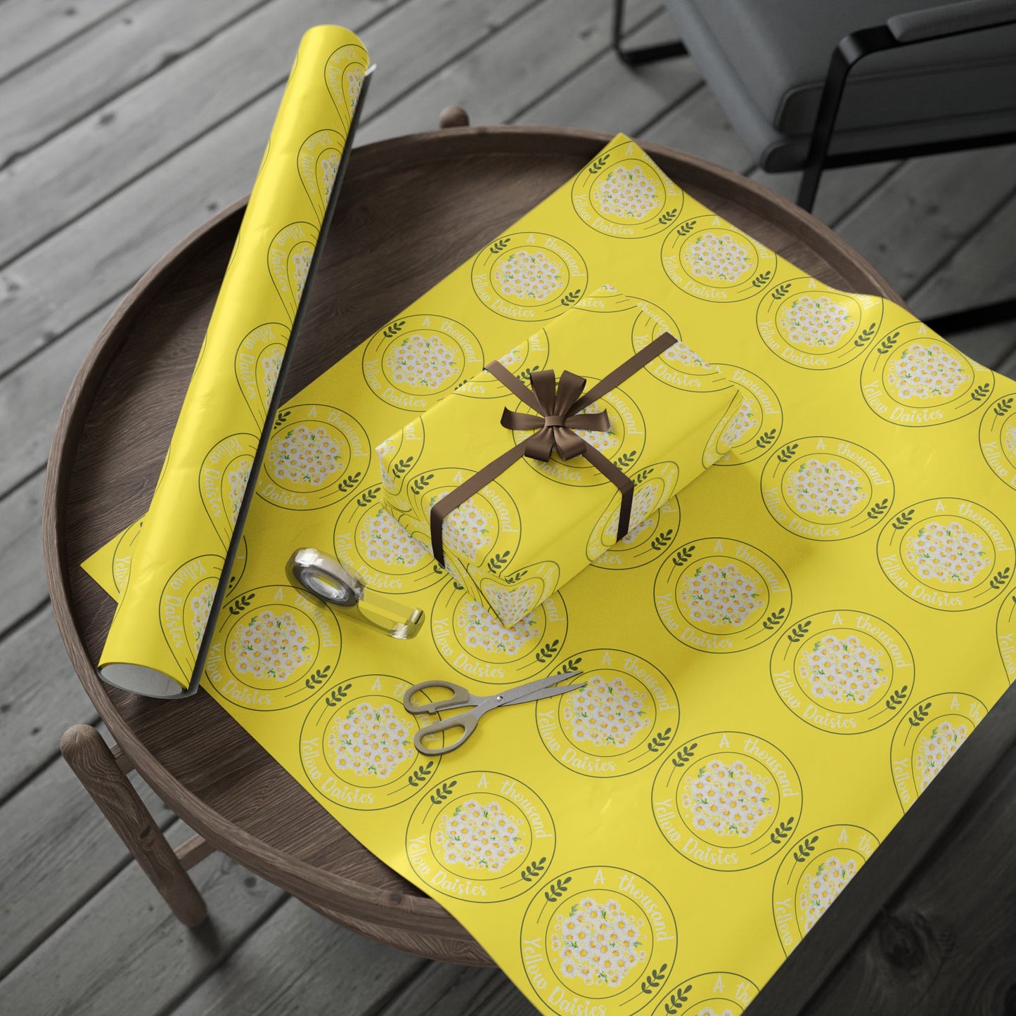 Gilmore Girls A thousand Yellow Daisies Wrapping Paper.