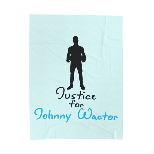 Justice for Johnny Velveteen Plush Blanket