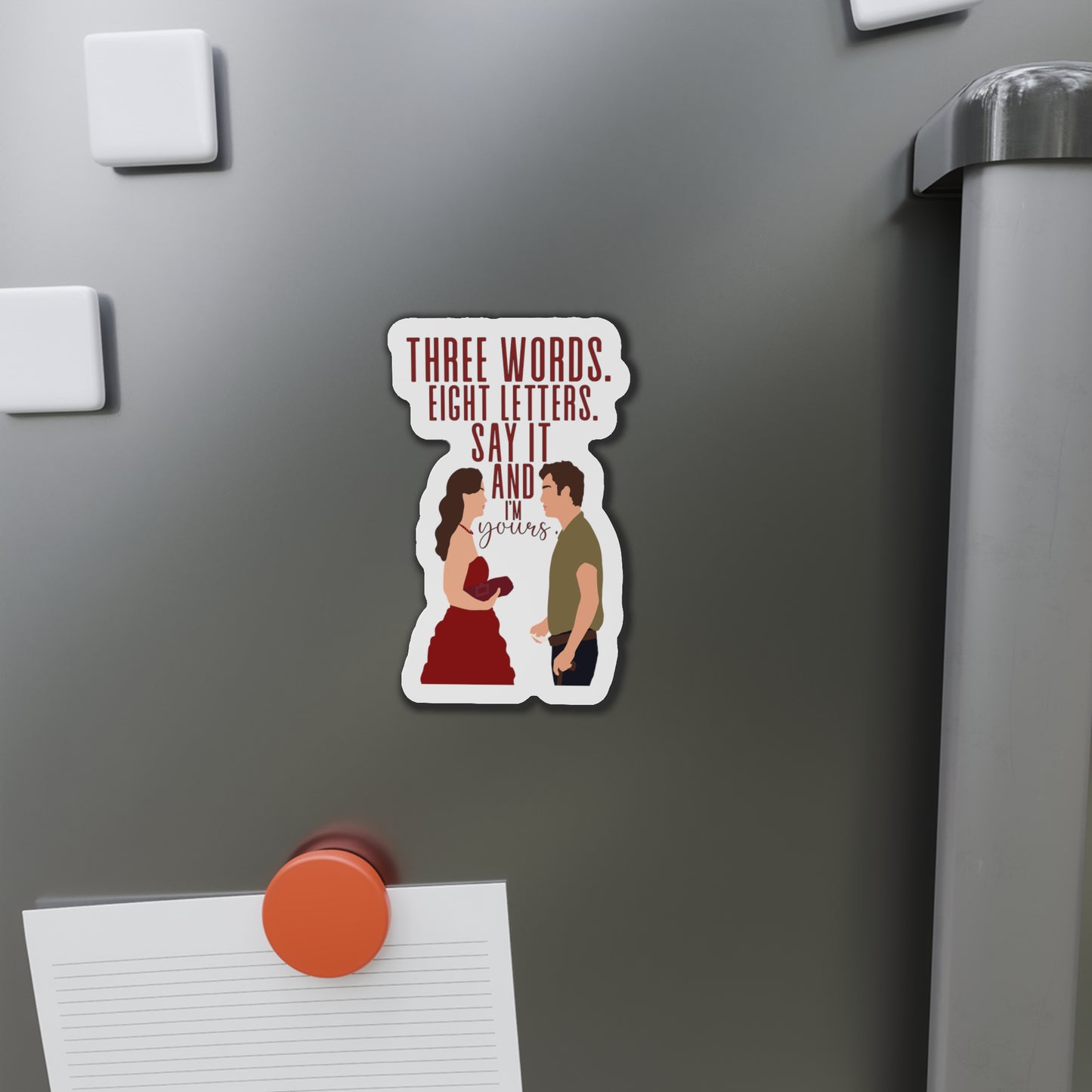 Three Words Eight Letters Chuck & Blair Kiss-Cut Magnets