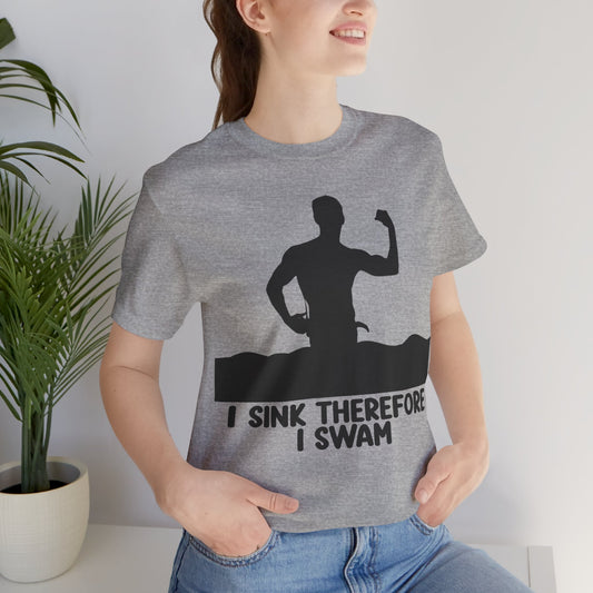 I Sink Therefore I swam Justice For Johnny Wactor Unisex Jersey Short Sleeve Tee