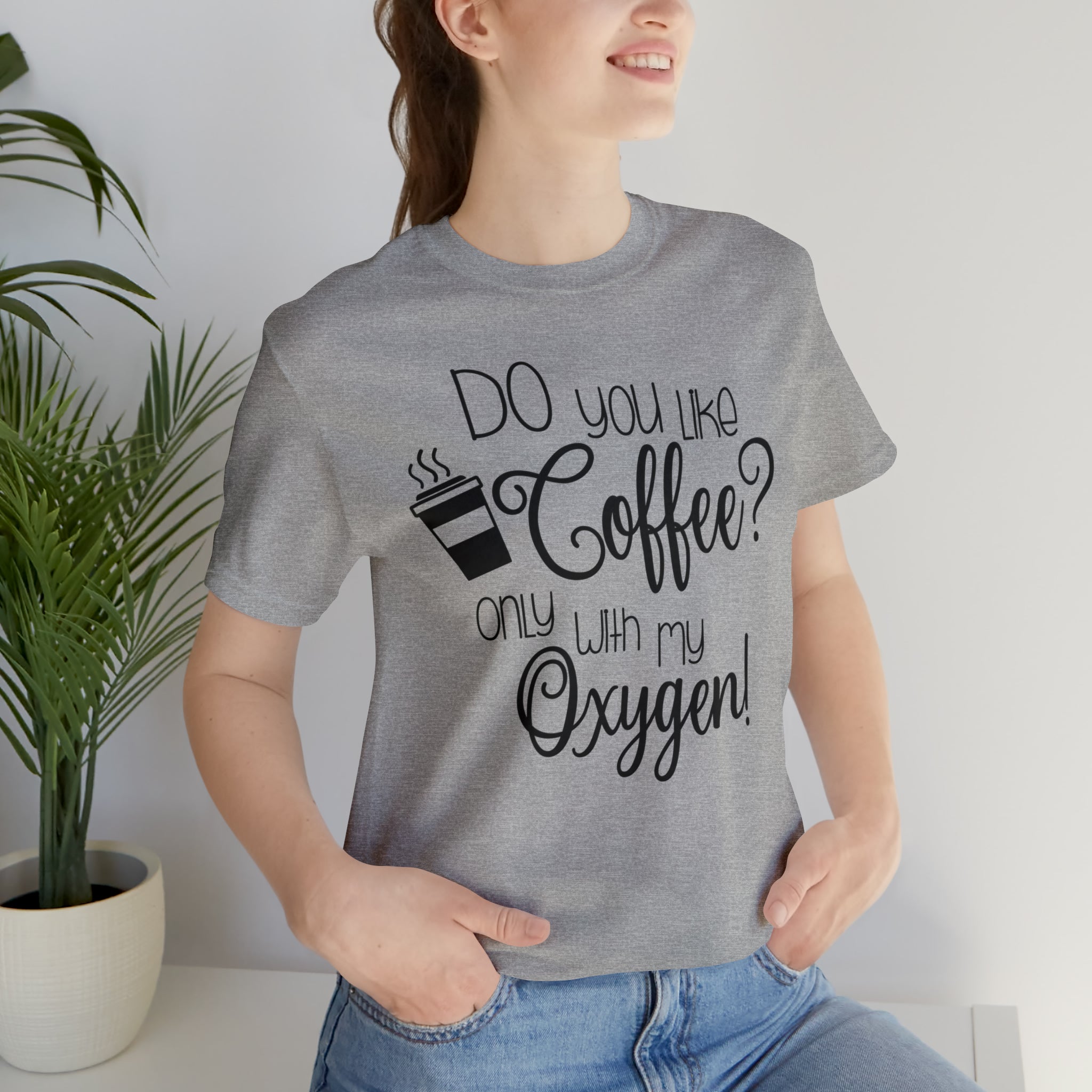 Gilmore Girls Only With My Oxygen Unisex Jersey Short Sleeve Tee