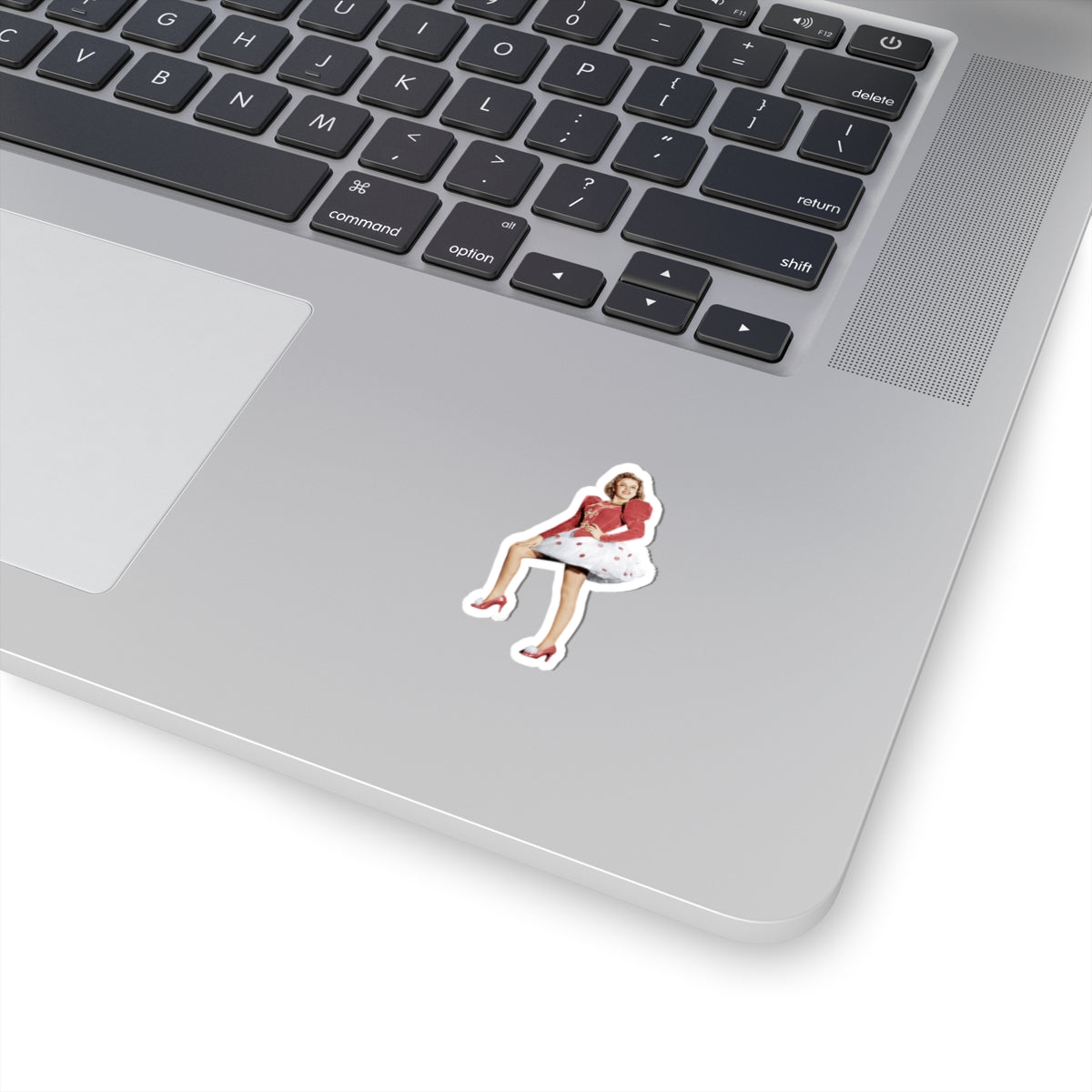 Judy Garland Red Polka Dot Kiss-Cut Sticker