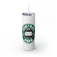 Friends Central Perk Skinny Tumbler with Straw, 20oz