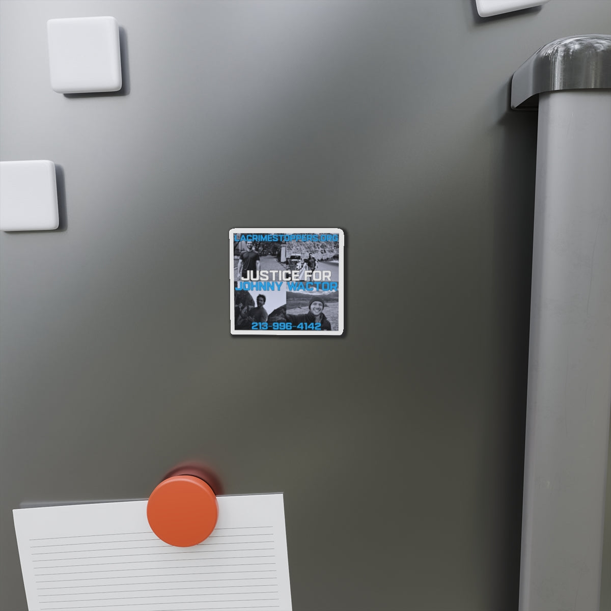 Justice for Johnny Wactor Die-Cut Magnets