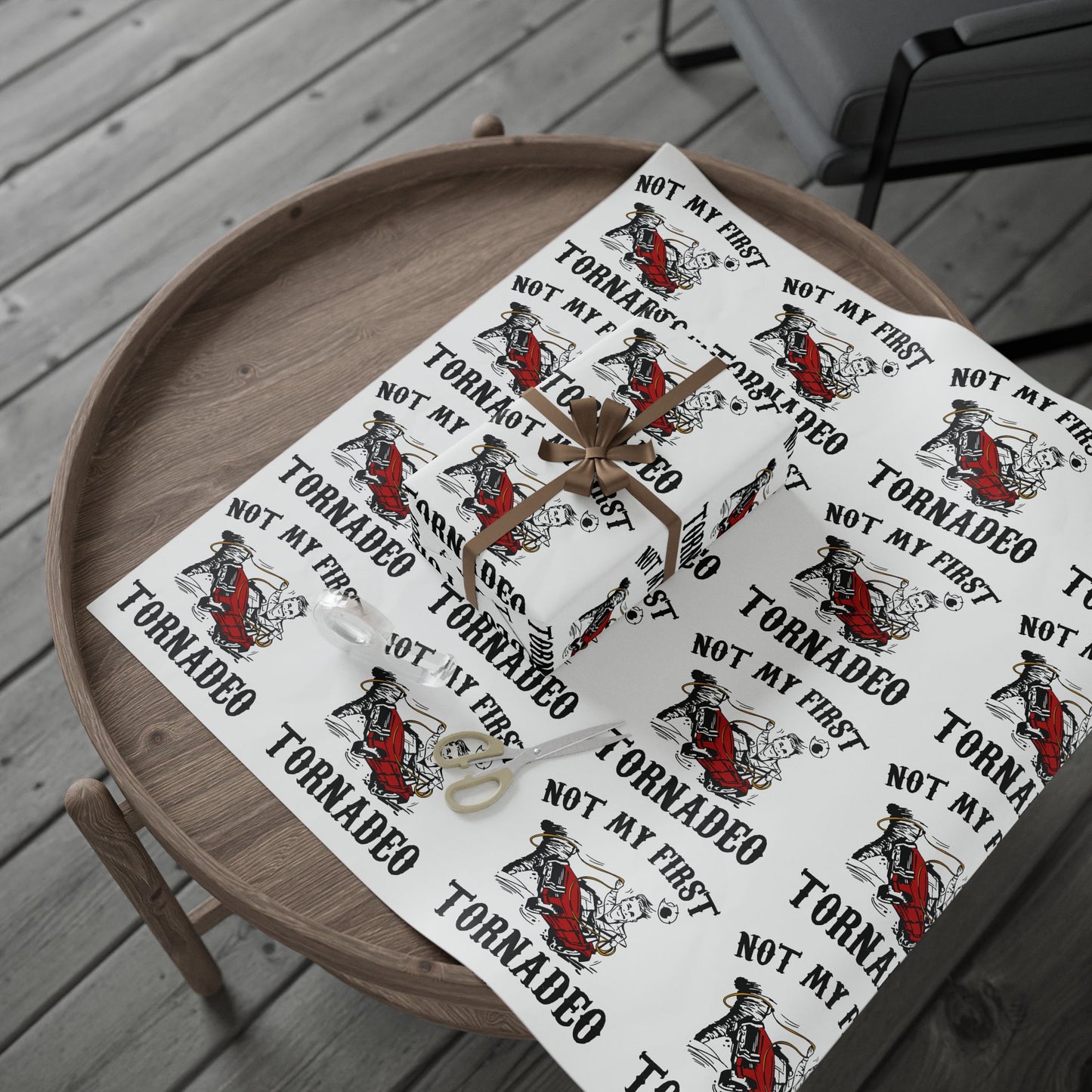 Not My First Twister Twisters Wrapping Paper