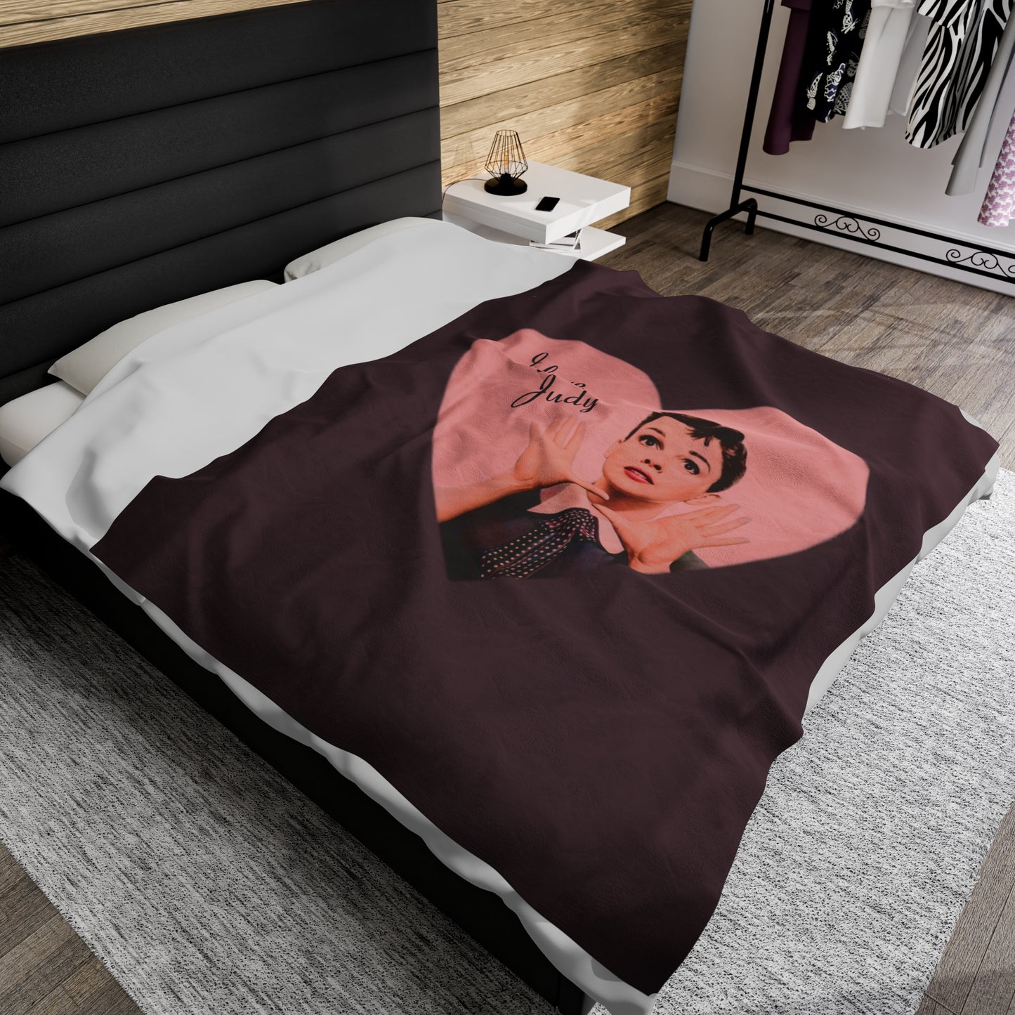 I Love Judy Garland Velveteen Plush Blanket