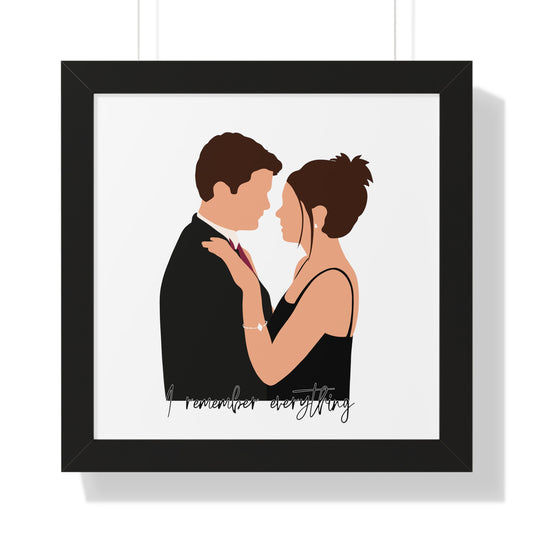 I Remember Everything Dawson's Creek Framed Vertical Poster