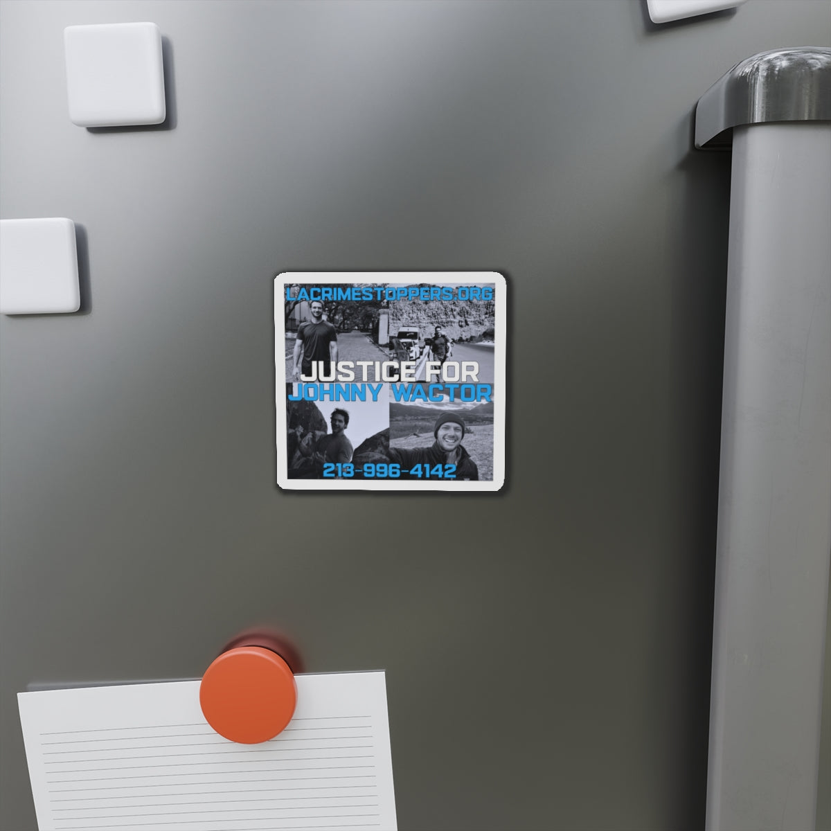 Justice for Johnny Wactor Die-Cut Magnets