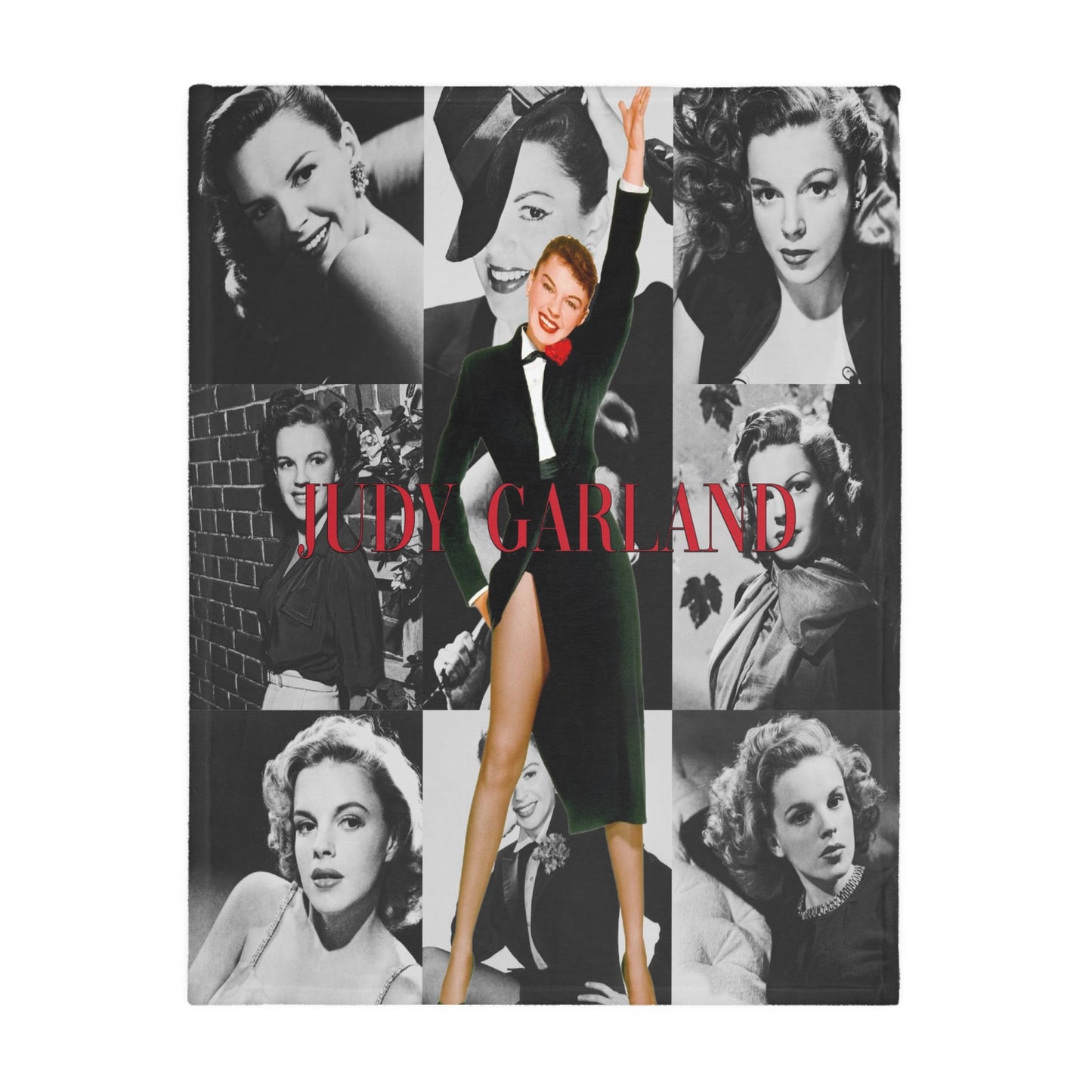 Judy Garland Velveteen Minky Blanket (Two-sided print)