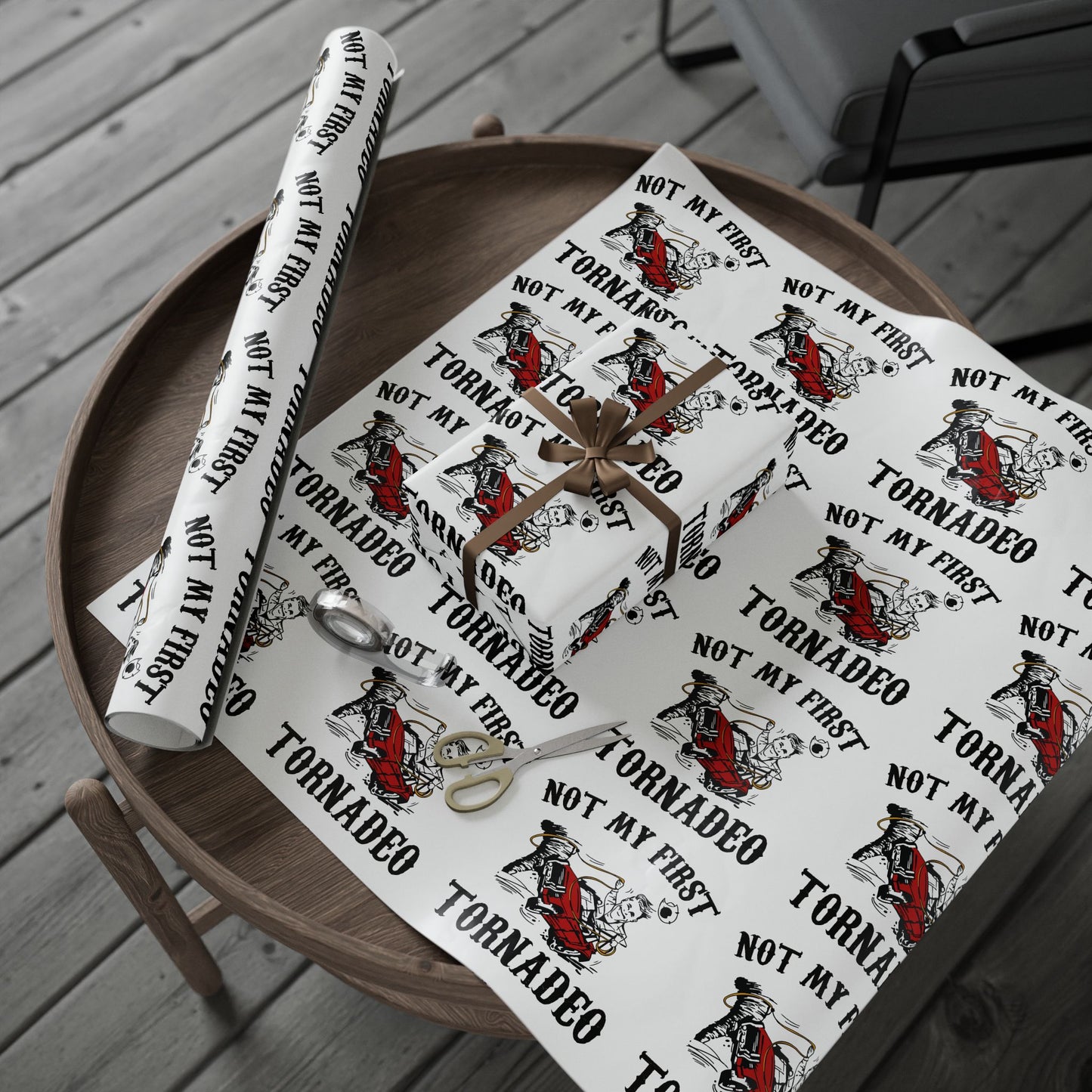 Not My First Twister Twisters Wrapping Paper