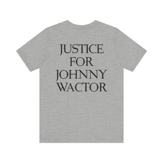 Johnny Angel Justice for Johnny Unisex Jersey Short Sleeve Tee