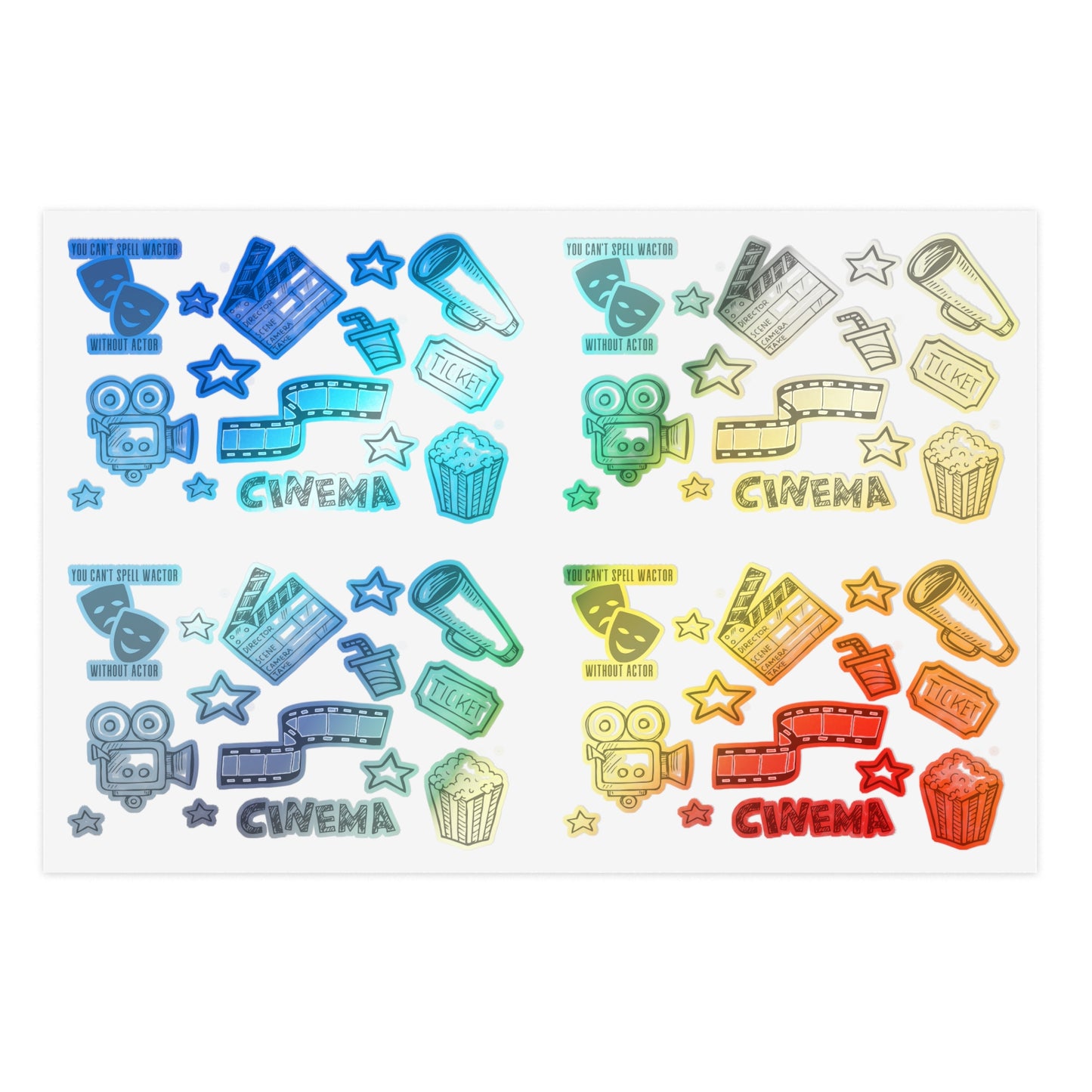 Can't Spell Wactor Without Actor Sticker Sheets