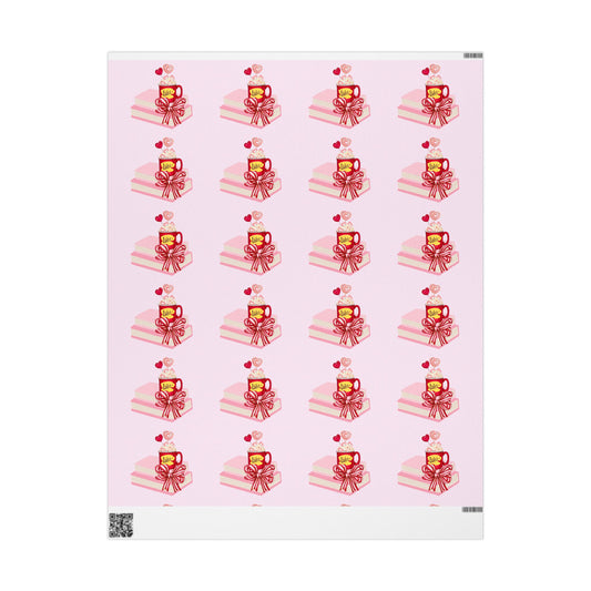 Gilmore Girls Luke's Pink and Red Wrapping Paper