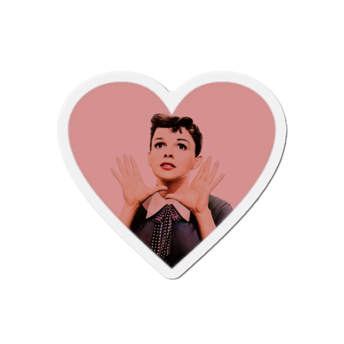 Judy Garland Heart Shaped Die-Cut Magnets