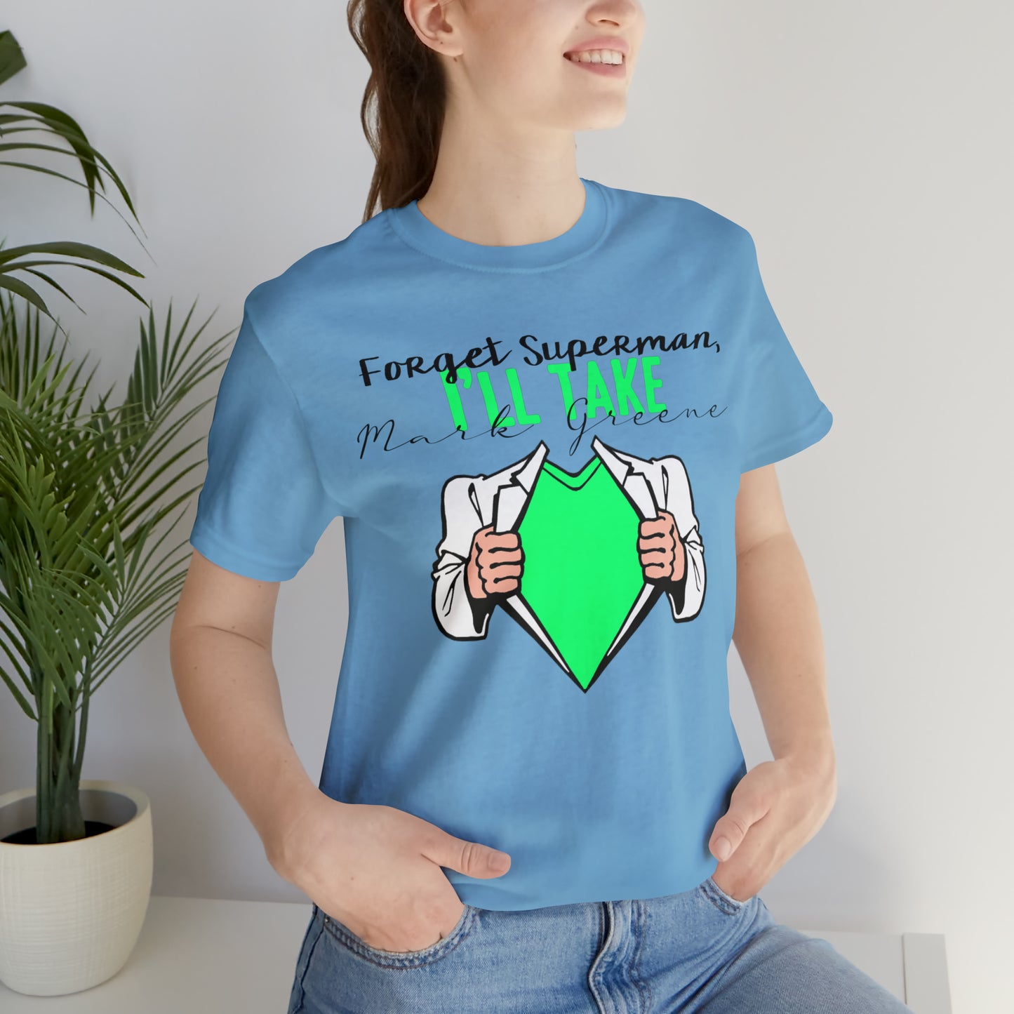 Forget Superman, I'll Take Mark Greene Unisex Jersey Short Sleeve Tee