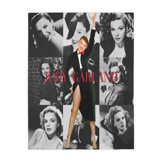 Judy Garland Velveteen Minky Blanket (Two-sided print)