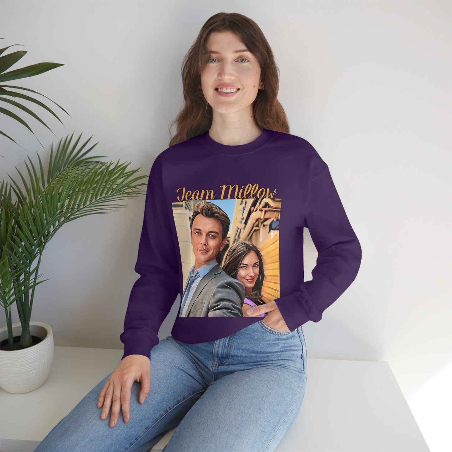 Team Millow Unisex Heavy Blend Crewneck Sweatshirt