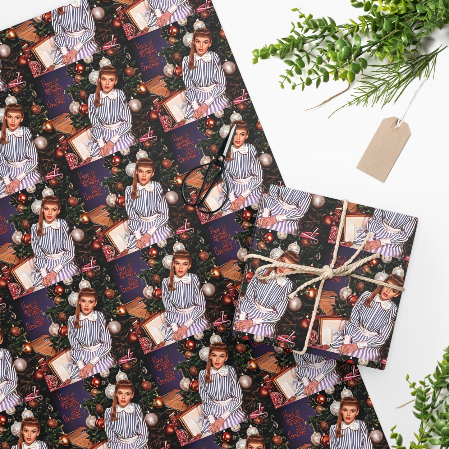 Judy Garland Have Yourself a Merry Little Christmas Wrapping Paper
