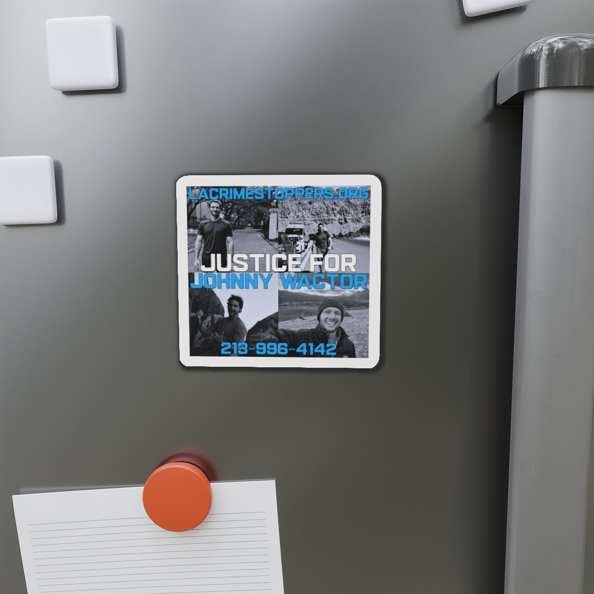 Justice for Johnny Wactor Die-Cut Magnets
