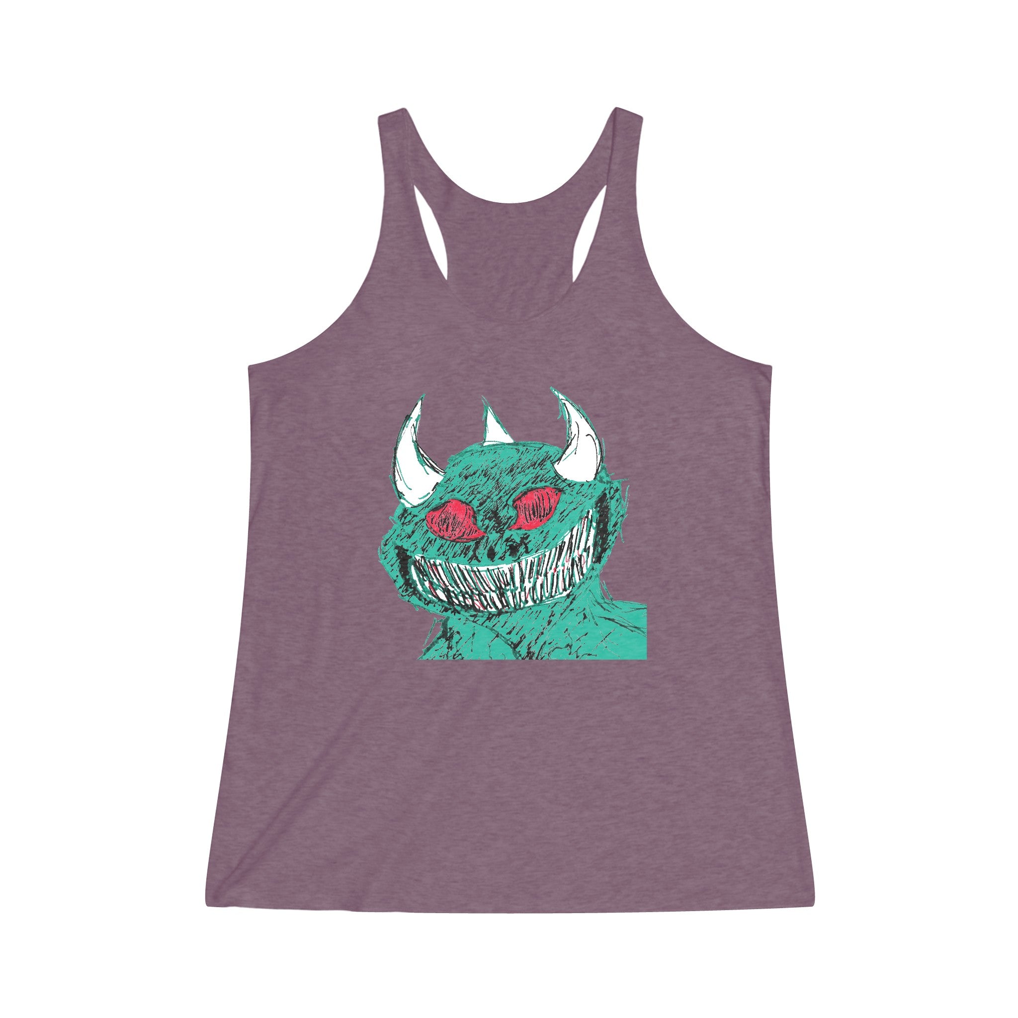 Johnny's Monster Women's Tri-Blend Racerback Tank