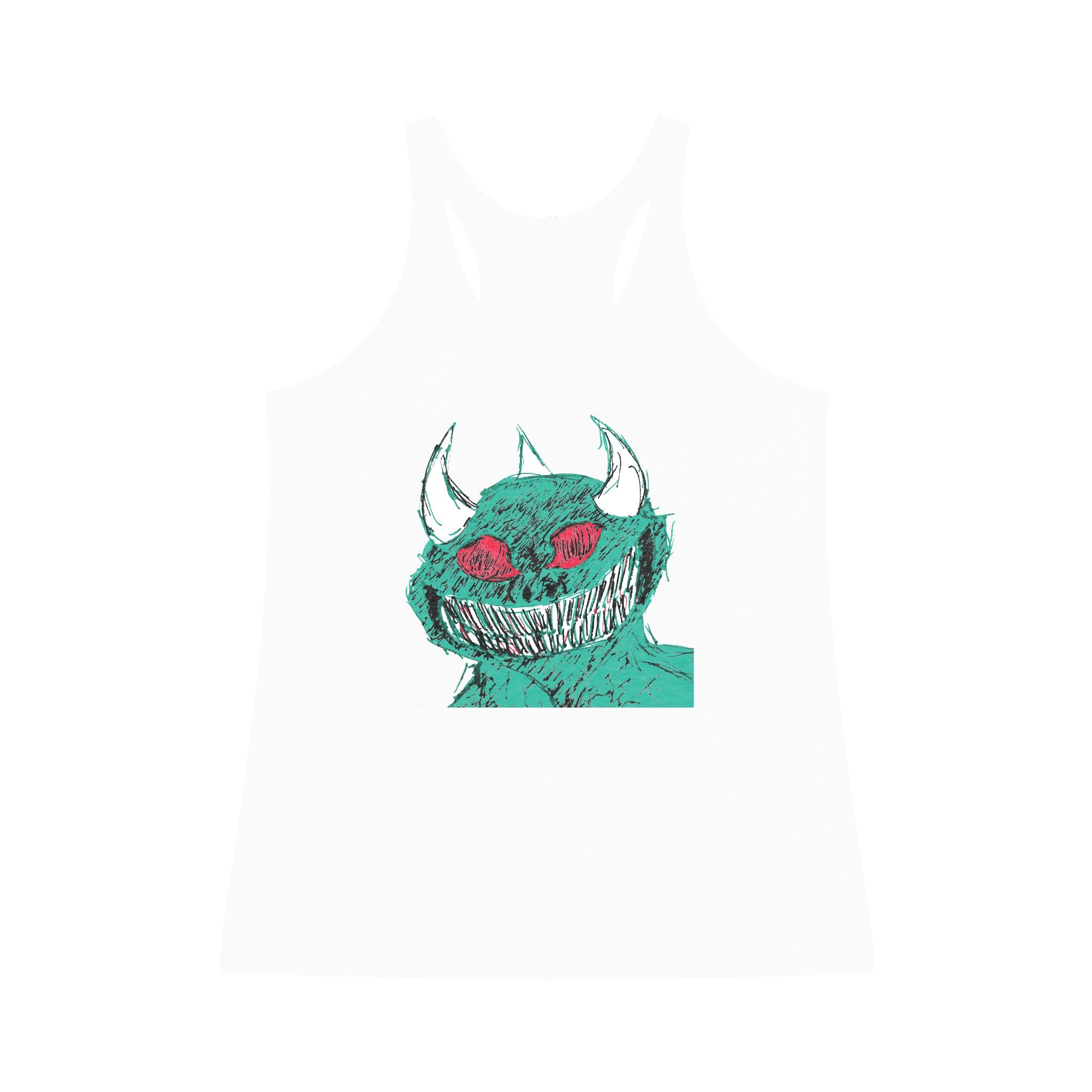 Johnny's Monster Women's Tri-Blend Racerback Tank