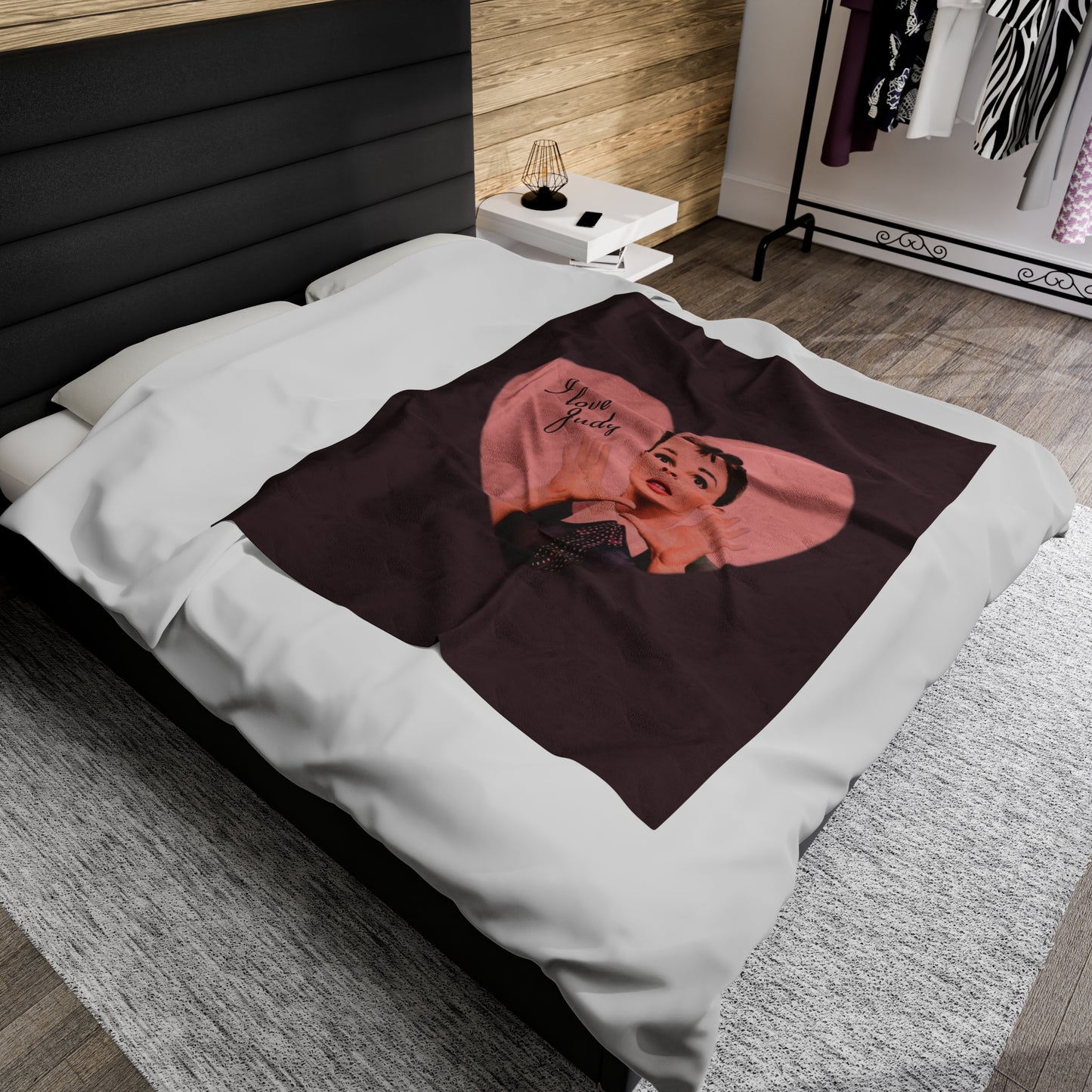 I Love Judy Garland Velveteen Plush Blanket