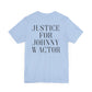 Justice For Johnny Coffee Unisex Jersey Short Sleeve Tee