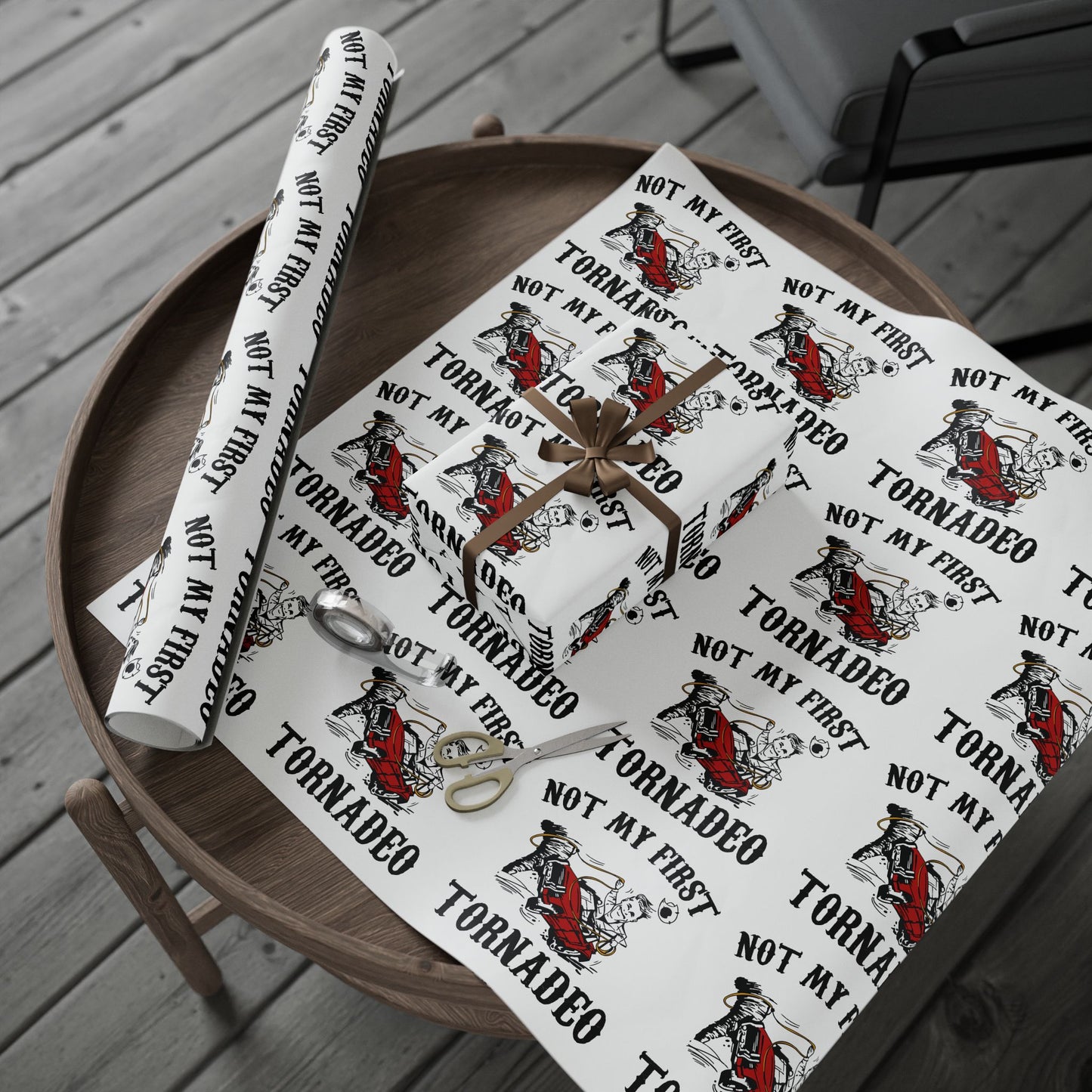 Not My First Twister Twisters Wrapping Paper