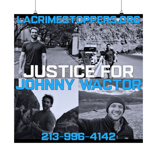 Justice For Johnny Wactor Matte Vertical Posters