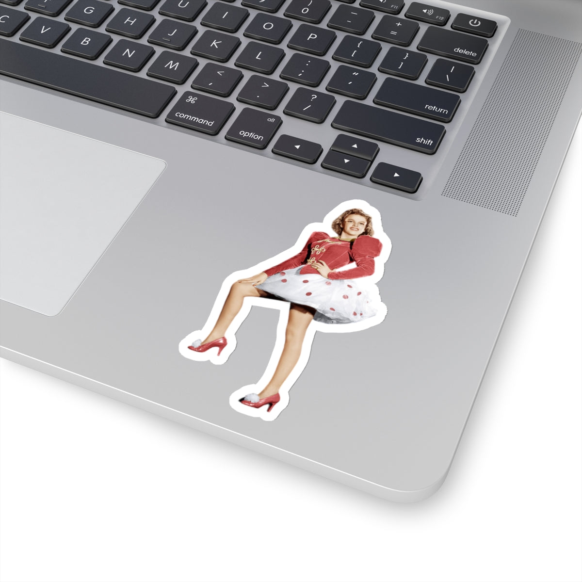 Judy Garland Red Polka Dot Kiss-Cut Sticker