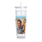 Plastic Tumbler with Straw