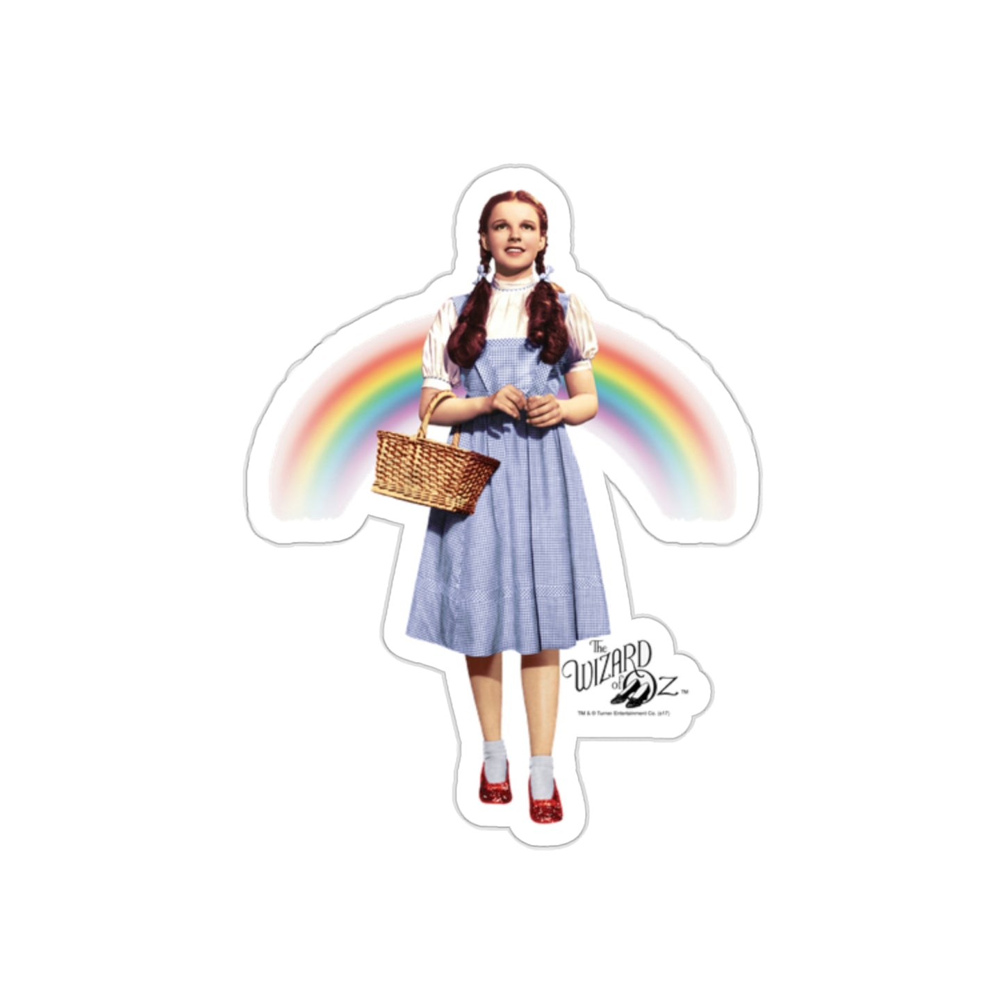 Judy Garland Wizard of Oz Rainbow Kiss-Cut Sticker