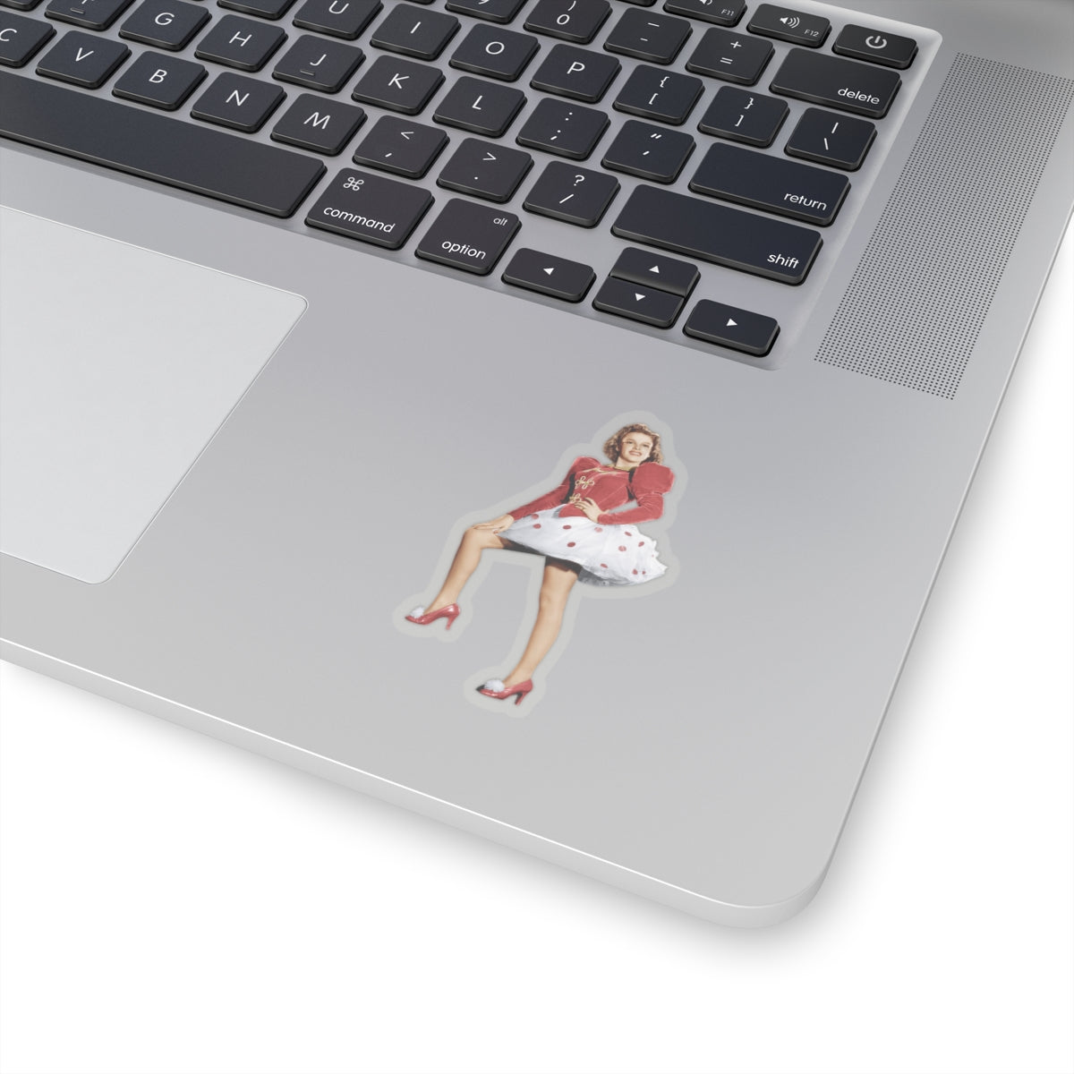 Judy Garland Red Polka Dot Kiss-Cut Sticker