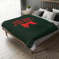 Johnny Wactor is All I Want in a Big Red Bow Velveteen Minky Blanket (Two-sided print)