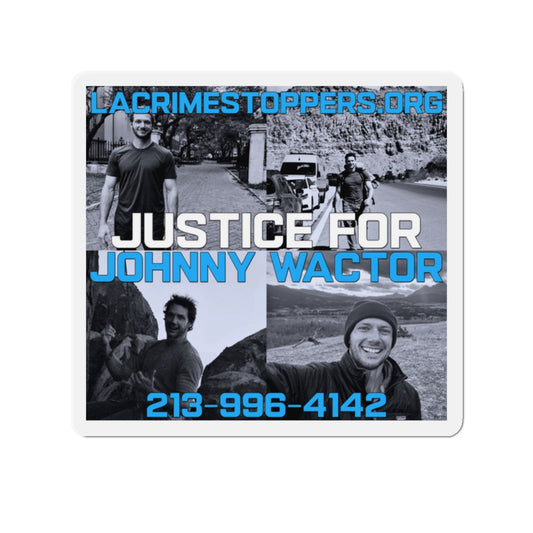 Justice for Johnny Wactor Die-Cut Magnets