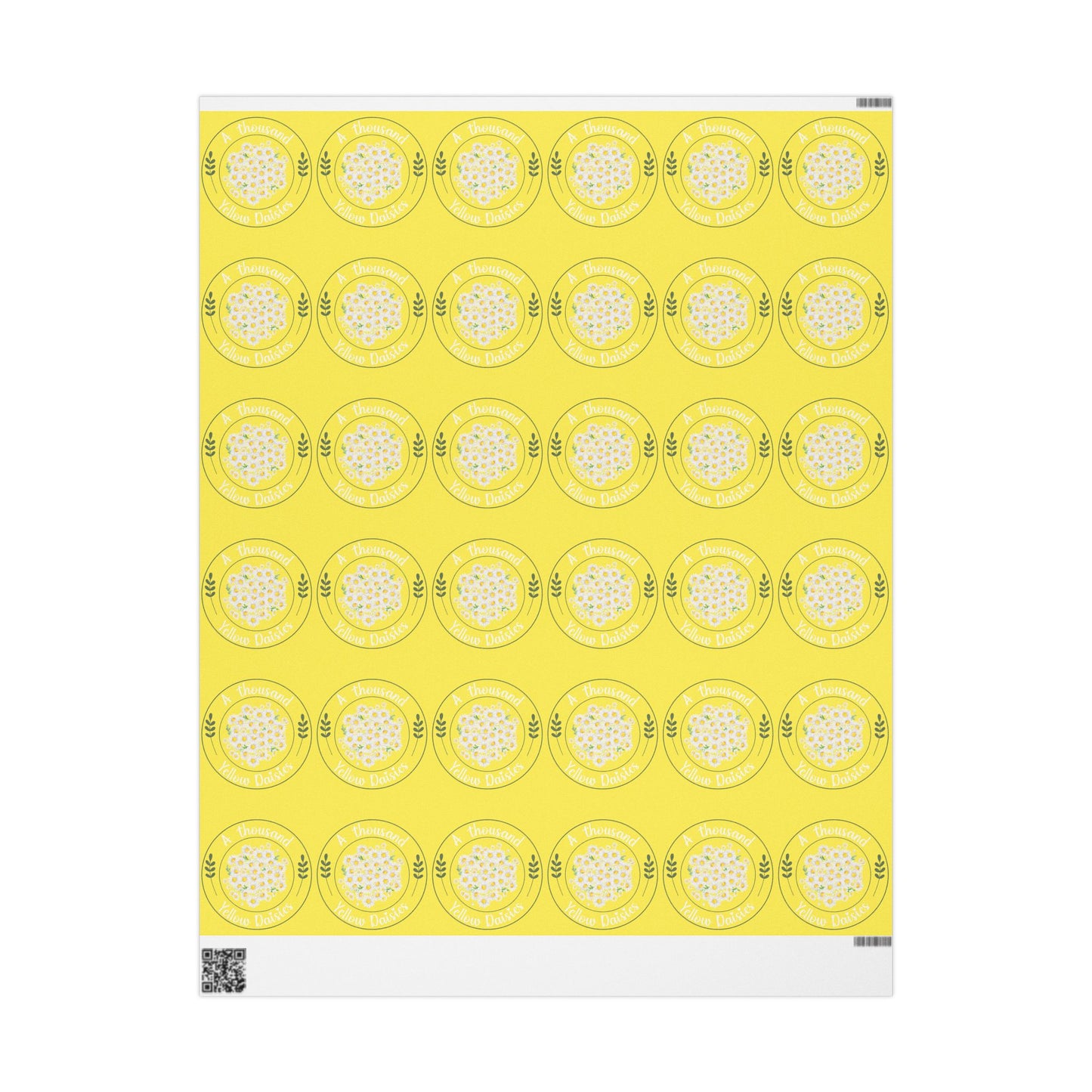 Gilmore Girls A thousand Yellow Daisies Wrapping Paper.