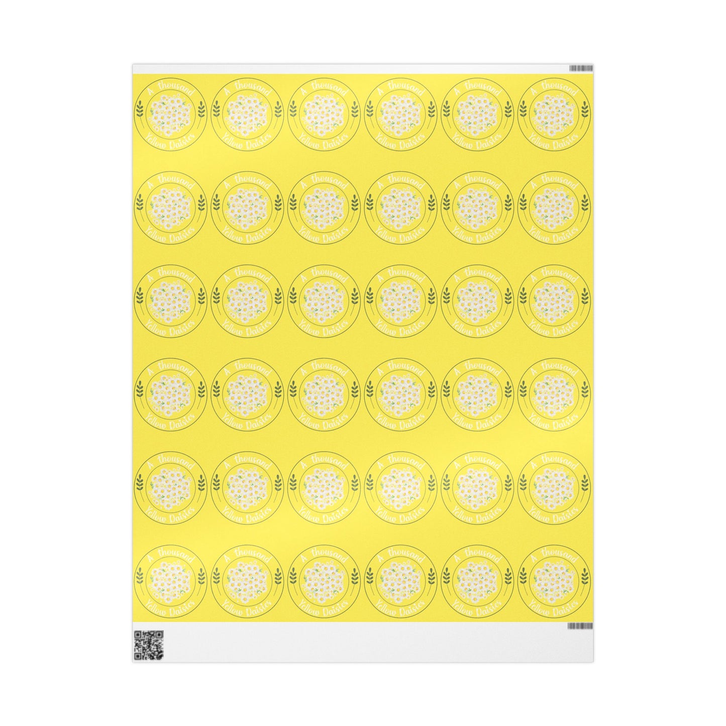 Gilmore Girls A thousand Yellow Daisies Wrapping Paper.