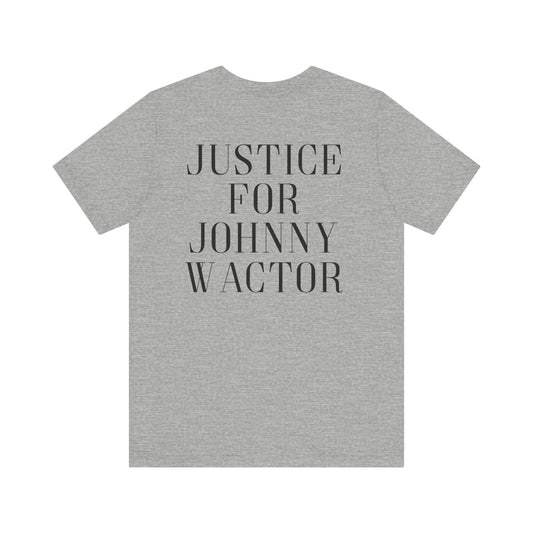 John 15:13 Justice for Johnny Unisex Jersey Short Sleeve Tee