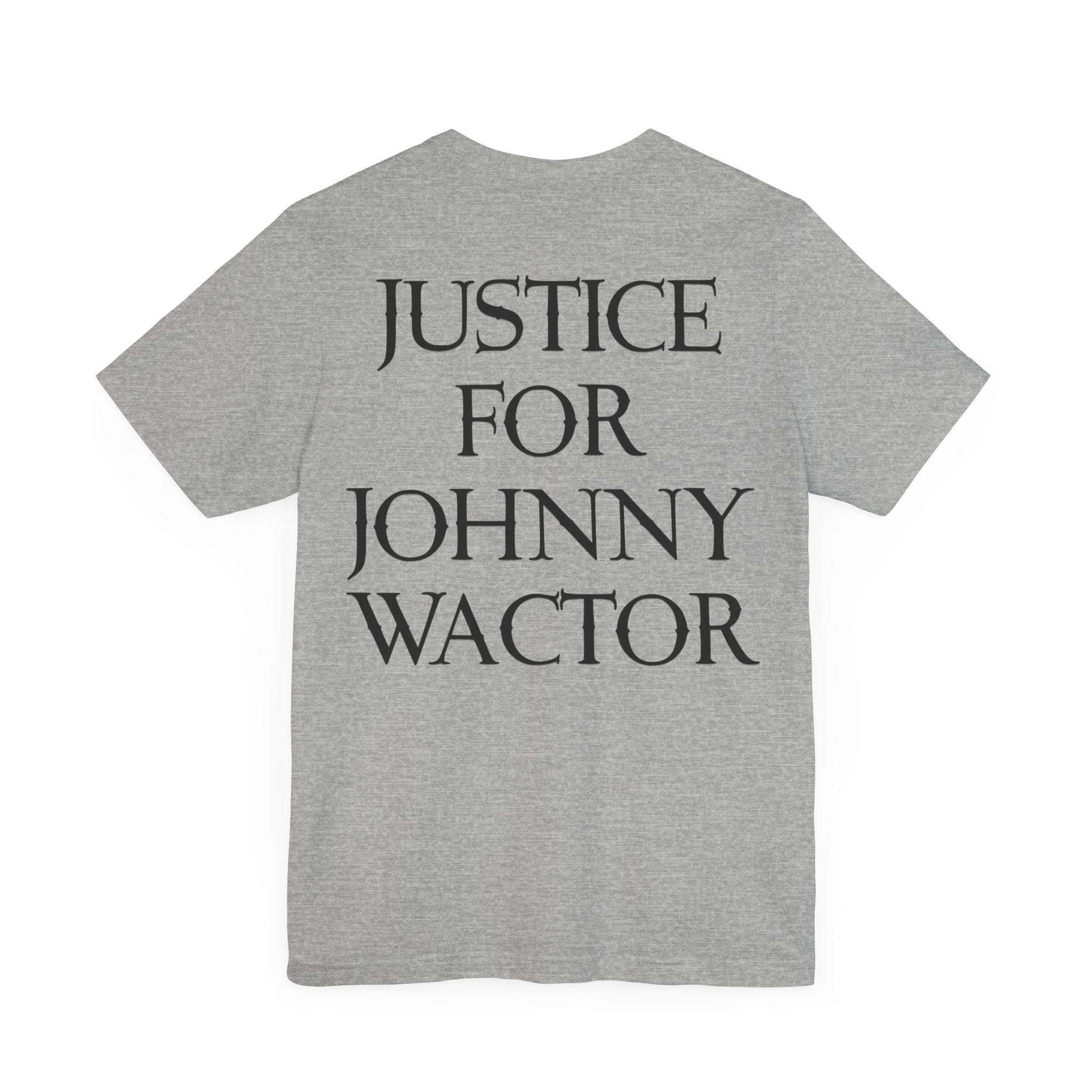 Johnny Angel Justice for Johnny Unisex Jersey Short Sleeve Tee