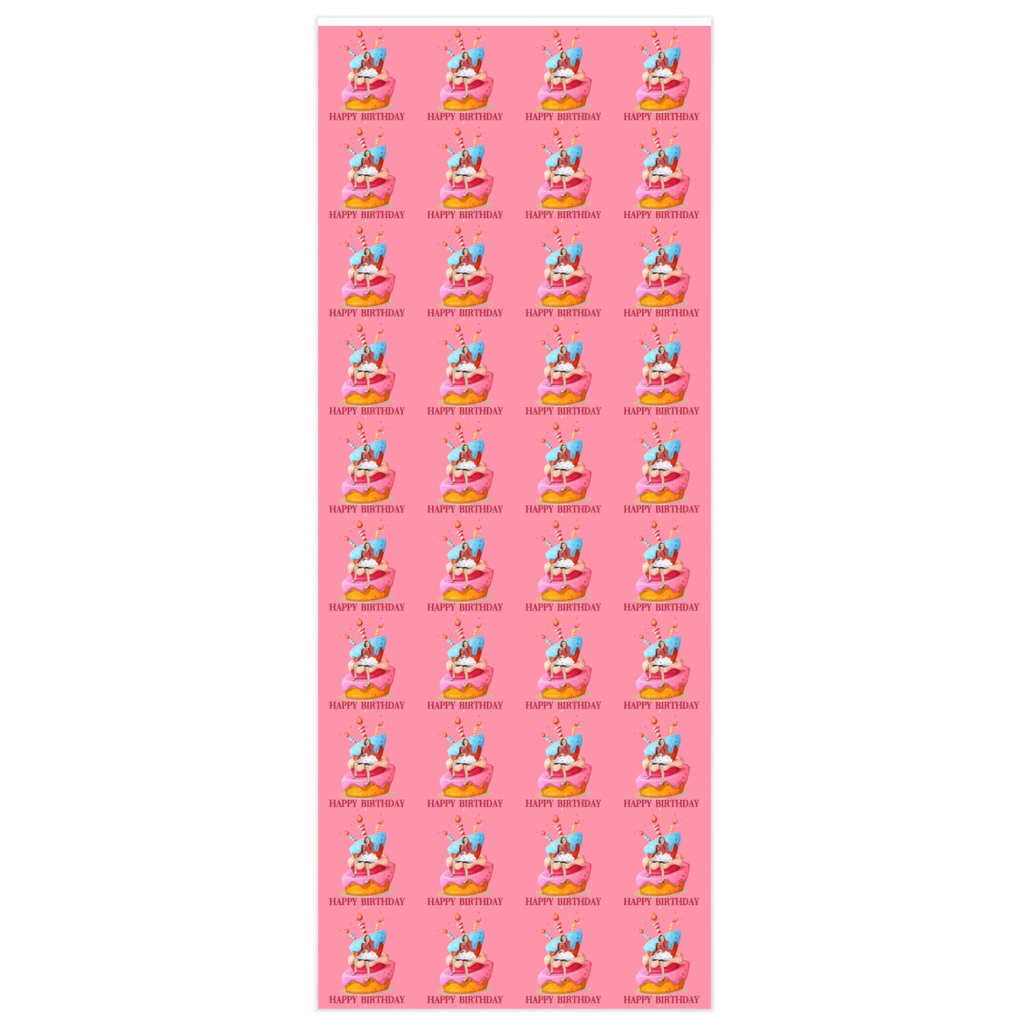 Judy Garland Pink Happy Birthday Wrapping Paper