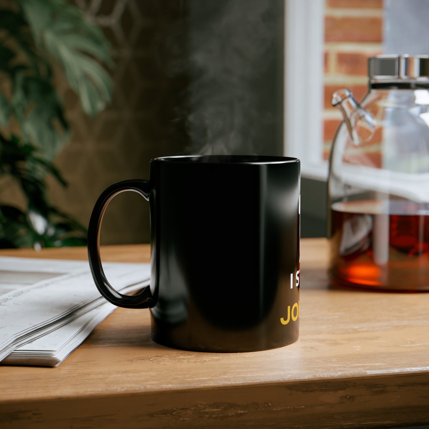 I Stand With Johnny 11oz Black Mug