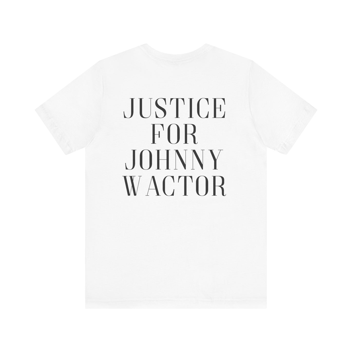 Justice For Johnny Coffee Unisex Jersey Short Sleeve Tee