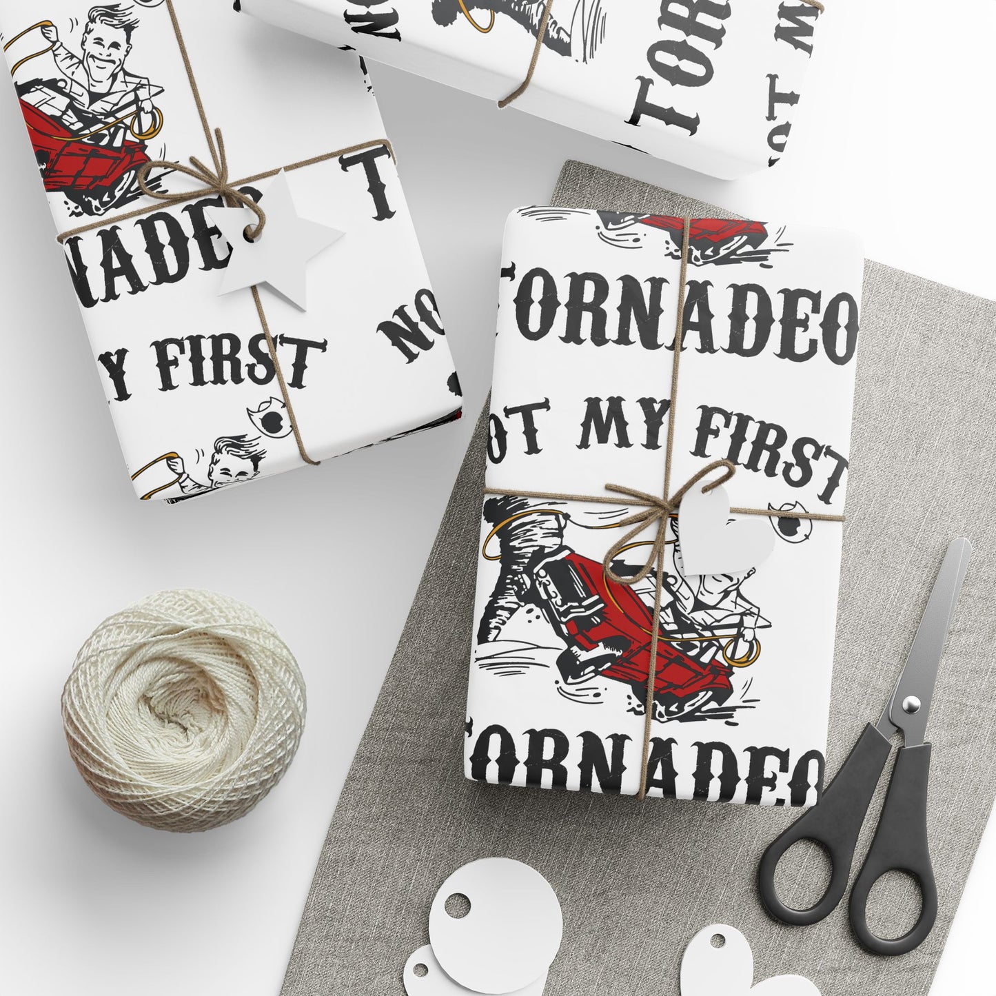 Not My First Twister Twisters Wrapping Paper