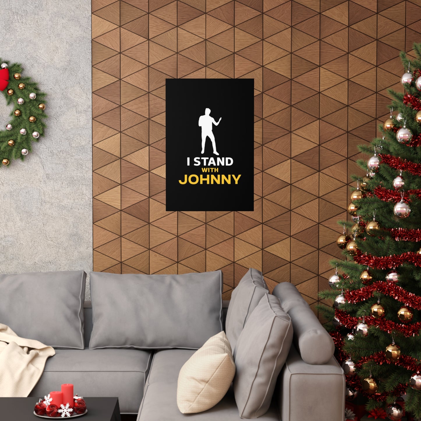 I Stand with Johnny Premium Matte Vertical Posters